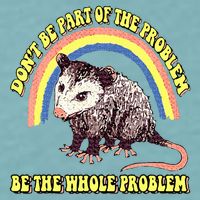 Possum DonT Be Part Of The Problem Be The Whole Problem Sueded Cloud Jersey T-Shirt