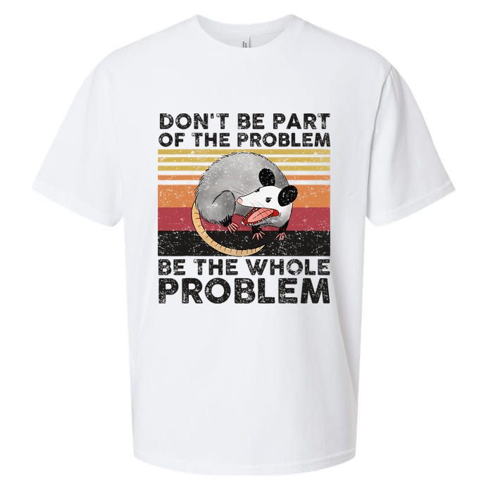 Possum Don't Be Part Of The Problem Be The Whole Problem Sueded Cloud Jersey T-Shirt