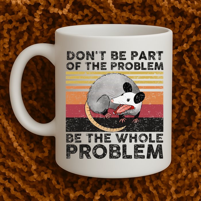 Possum Don't Be Part Of The Problem Be The Whole Problem Mug