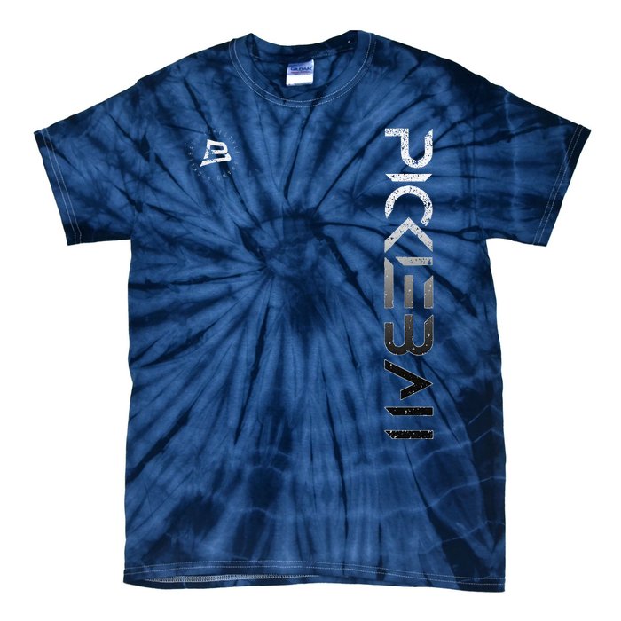 Pickleball Distressed Black White Gradient Tie-Dye T-Shirt