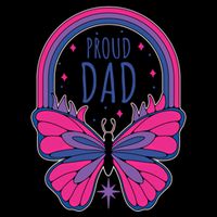 Proud Dad Bi Bisexual Pride Gift Impact Tech Backpack