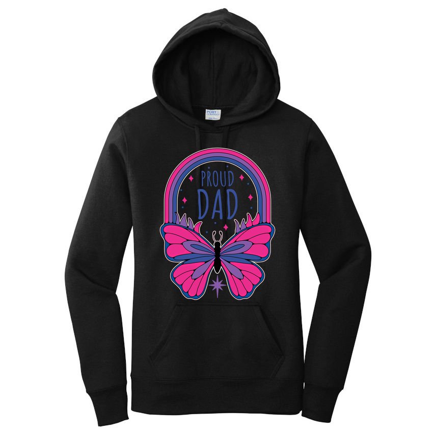 Proud Dad Bi Bisexual Pride Gift Women's Pullover Hoodie