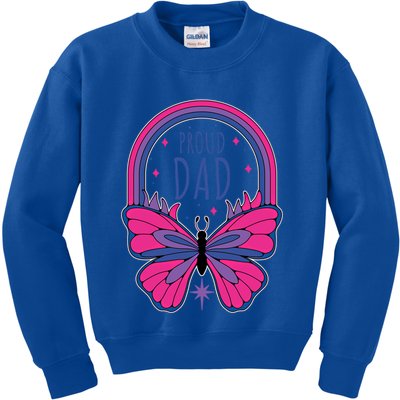 Proud Dad Bi Bisexual Pride Gift Kids Sweatshirt
