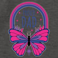 Proud Dad Bi Bisexual Pride Gift Vector Backpack