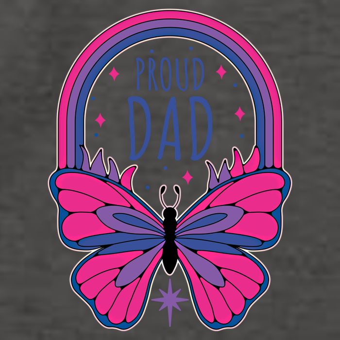 Proud Dad Bi Bisexual Pride Gift Vector Backpack