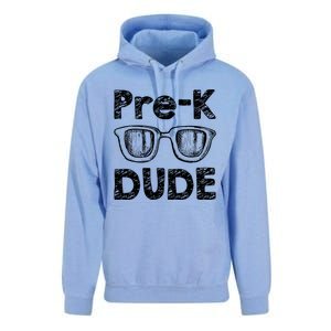 Prek Dude Back To School First Day Of Preschool Unisex Surf Hoodie