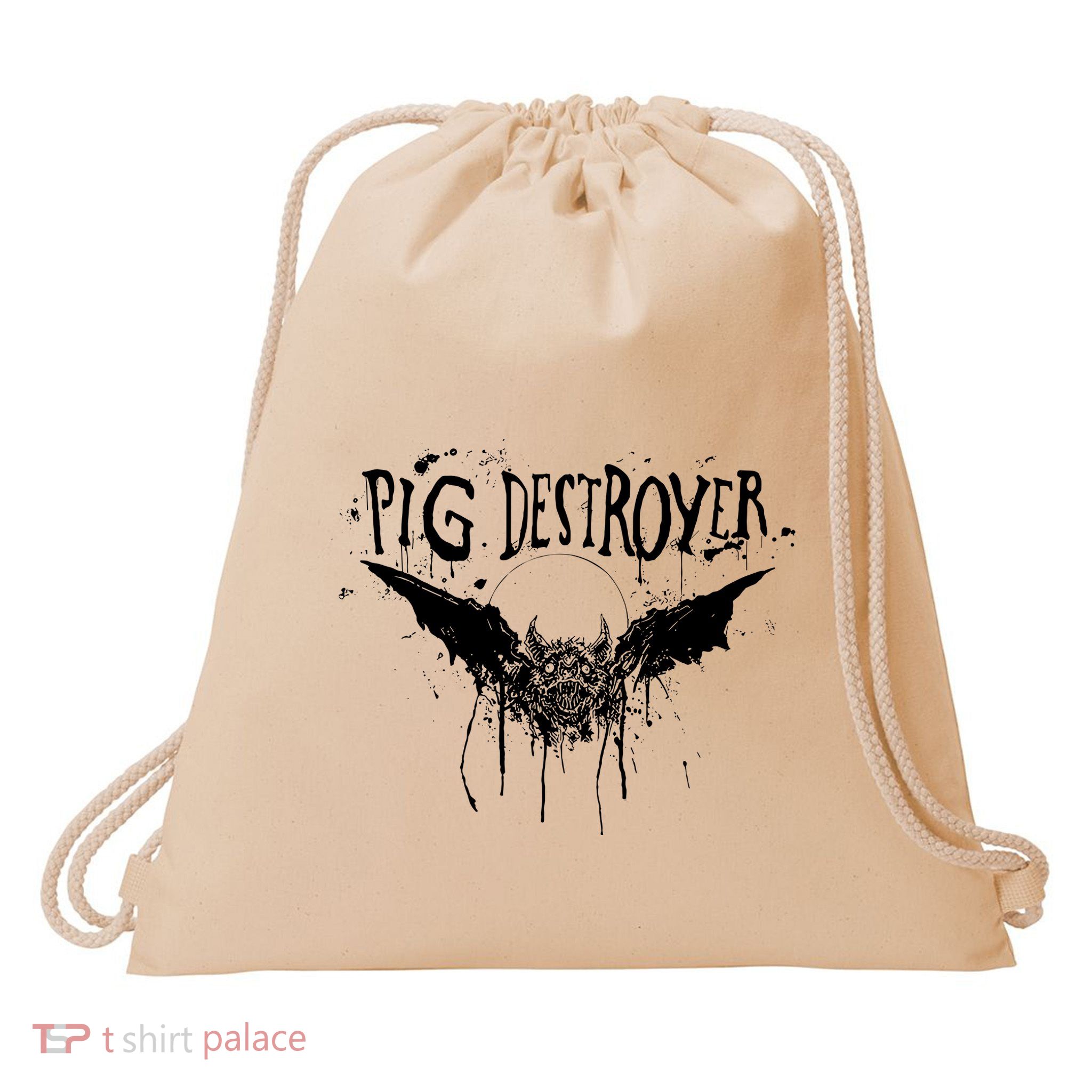 Pig Destroyer Bat Drawstring Bag