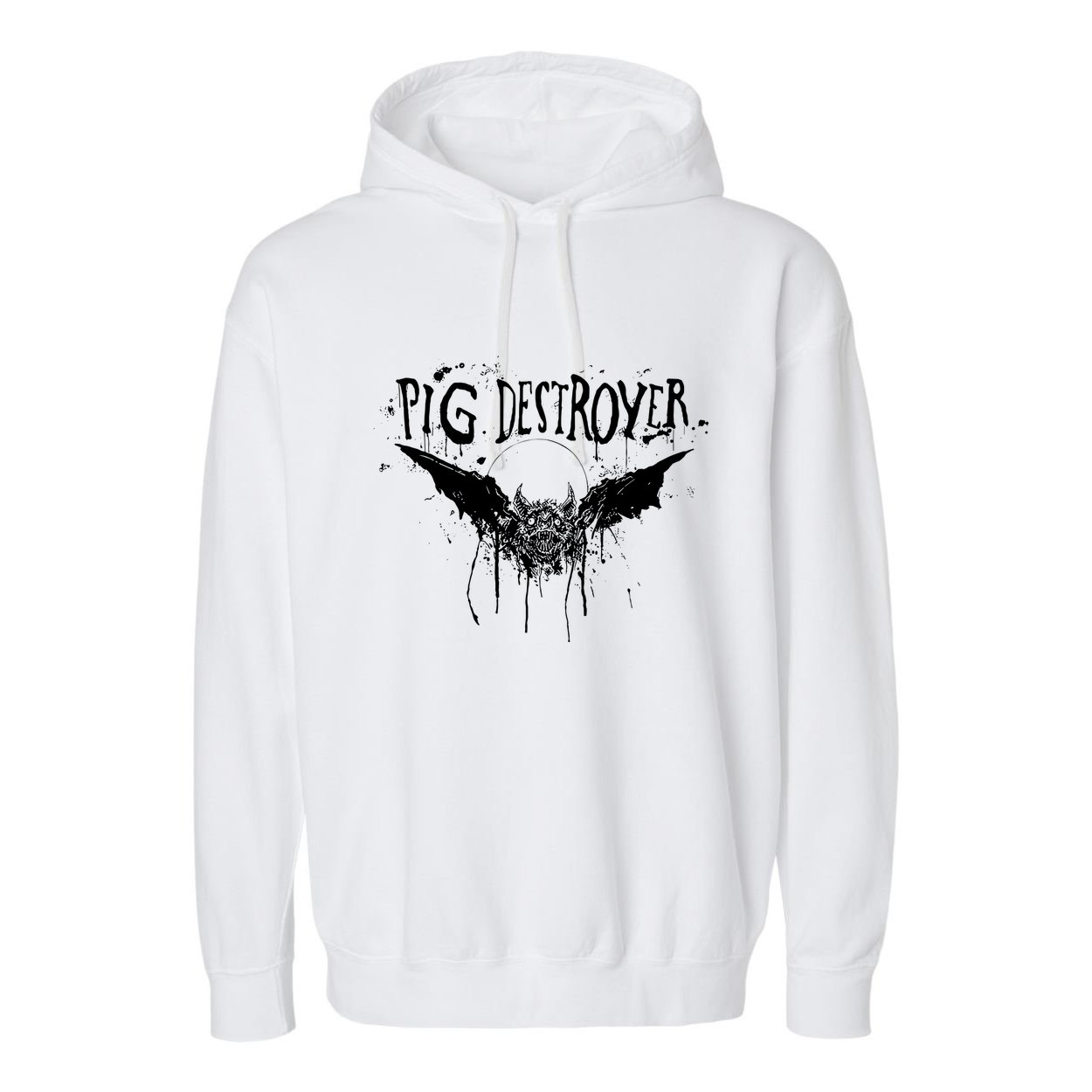 Pig Destroyer Bat Garment-Dyed Fleece Hoodie