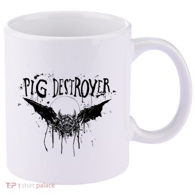 Pig Destroyer Bat 11oz C Handle Ceramic Mug