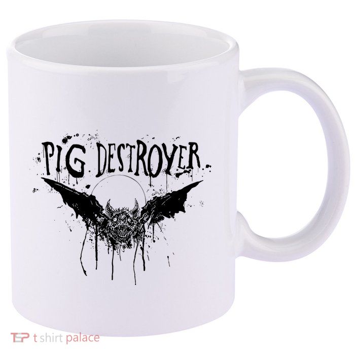 Pig Destroyer Bat 11oz C Handle Ceramic Mug