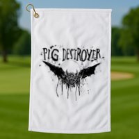 Pig Destroyer Bat Golf Towel