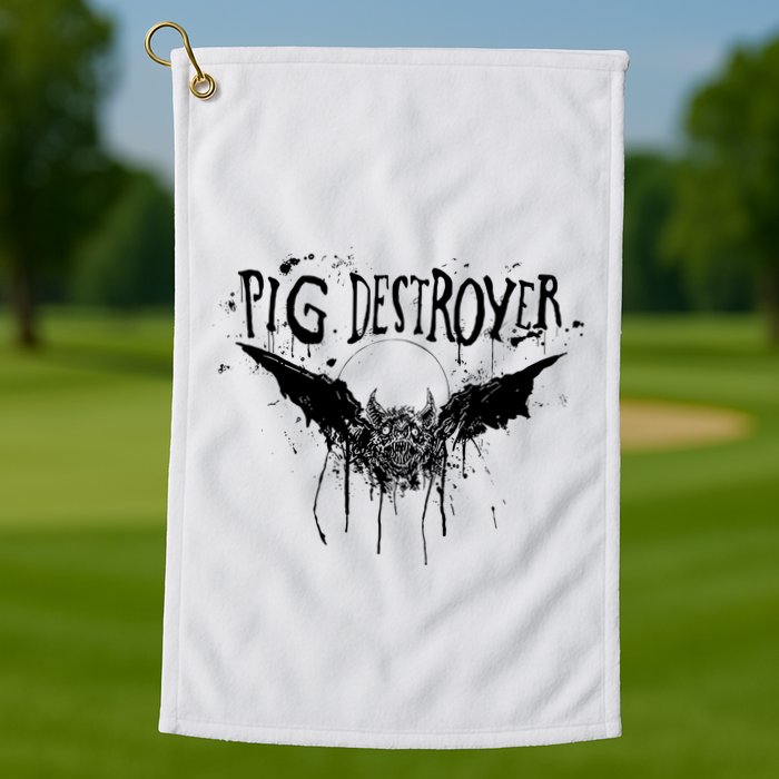 Pig Destroyer Bat Golf Towel