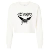 Pig Destroyer Bat Cropped Pullover Crew