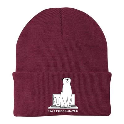 Programming Developer Coding Cat Programmer Knit Cap Winter Beanie