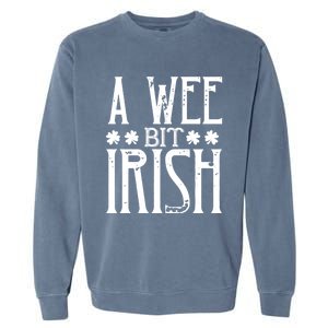 Patricks Day Costume Gift A Little Irish Cool Gift Garment-Dyed Sweatshirt