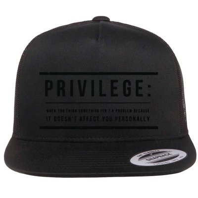 Privilege Definition Civil Rights Equality Flatbill Hat