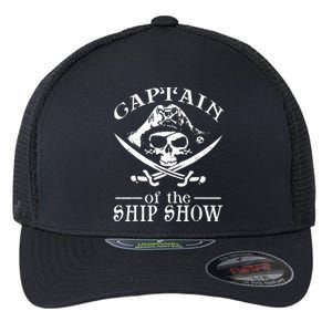 Pirate Design Captain Ship Show Boater Boating Captain Flexfit Unipanel Trucker Cap