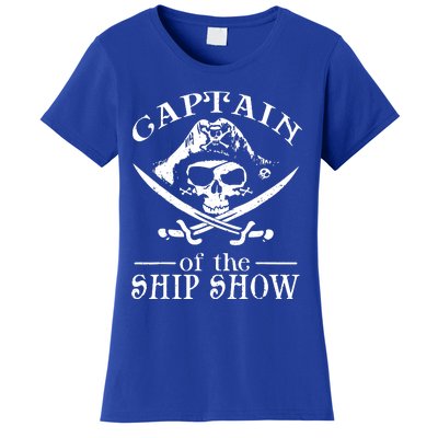 Pirate Design Captain Ship Show Boater Boating Captain Women's T-Shirt