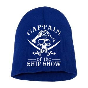 Pirate Design Captain Ship Show Boater Boating Captain Short Acrylic Beanie