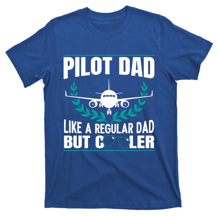 Pilot Dad Copilot Plane Aviator Airplane Fathers Day Great Gift T-Shirt