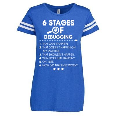 Programmer Debugging Coder Gift Enza Ladies Jersey Football T-Shirt