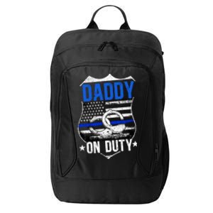 Police Dad Cop Law Enforcet Police Officer Dad Gift City Backpack