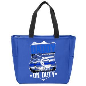 Police Dad Cop Law Enforcet Police Officer Dad Gift Zip Tote Bag