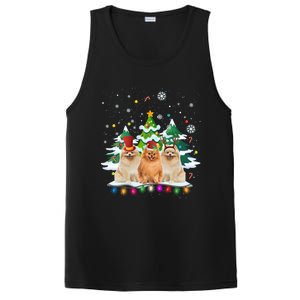 Pomeranian Dog Christmas Dogs Santa Reindeer Gift PosiCharge Competitor Tank