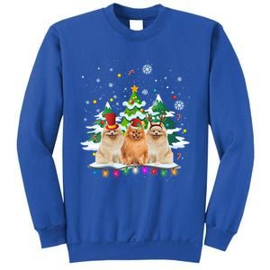 Pomeranian Dog Christmas Dogs Santa Reindeer Gift Sweatshirt