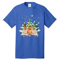 Pomeranian Dog Christmas Dogs Santa Reindeer Gift Tall T-Shirt