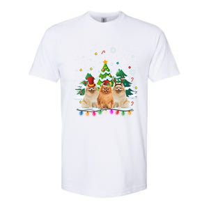 Pomeranian Dog Christmas Dogs Santa Reindeer Gift Softstyle CVC T-Shirt