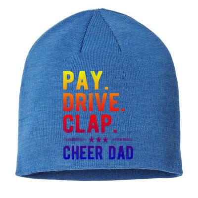 Pay Drive Clap Cheer Dad Cheerleading Father Cheerleader Gift Sustainable Beanie