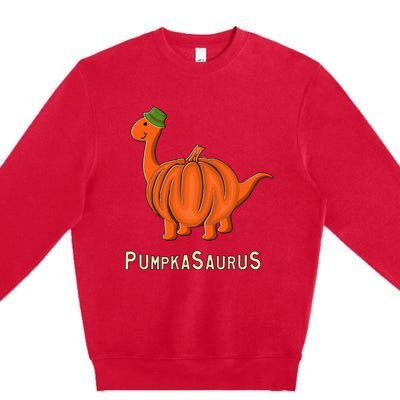 Pumpkin Dinosaur Costume Spooktacular Halloween & Thanksgiving Fun! Premium Crewneck Sweatshirt