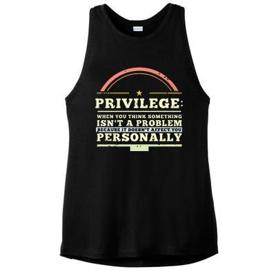 Privilege Design, Civil Rights Gift, Equality Design Premium Ladies PosiCharge Tri-Blend Wicking Tank