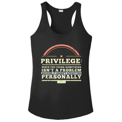 Privilege Design, Civil Rights Gift, Equality Design Premium Ladies PosiCharge Competitor Racerback Tank