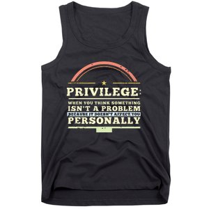 Privilege Design, Civil Rights Gift, Equality Design Premium Tank Top