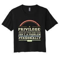 Privilege Design, Civil Rights Gift, Equality Design Premium Women's Crop Top Tee