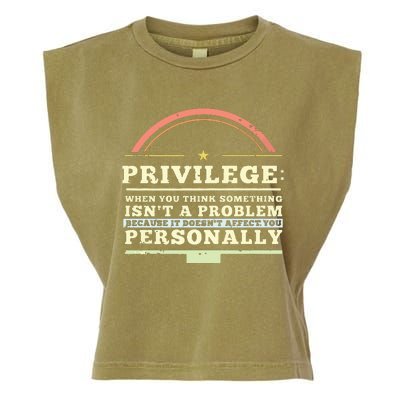 Privilege Design, Civil Rights Gift, Equality Design Premium Garment-Dyed Women's Muscle Tee