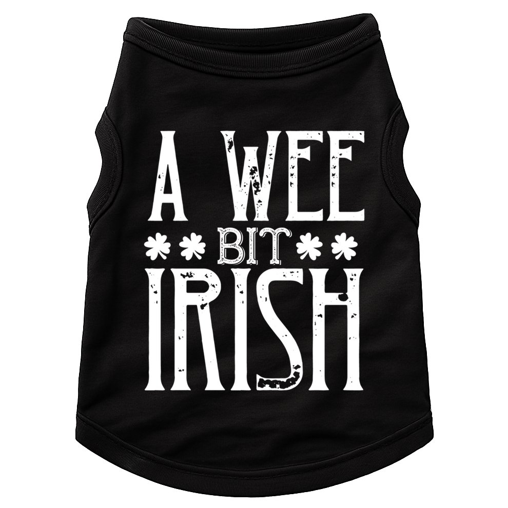 Patricks Day Costume Great Gift A Little Irish Great Gift Doggie Tank