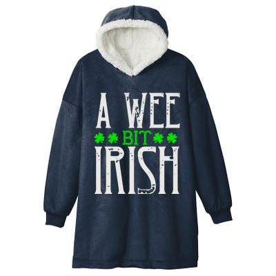 Patricks Day Costume Gift A Little Irish Gift Hooded Wearable Blanket