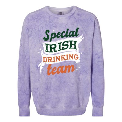 Patricks Day Costume Cool Gift Saint Patrick's Day Special Team Gift Colorblast Crewneck Sweatshirt