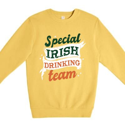 Patricks Day Costume Cool Gift Saint Patrick's Day Special Team Gift Premium Crewneck Sweatshirt