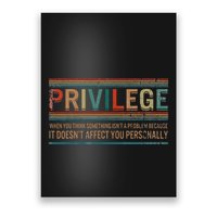 Privilege Definition Civil Rights Equality Racists Activist Poster