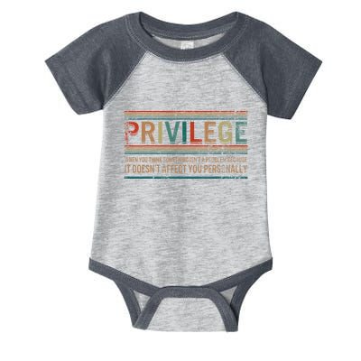 Privilege Definition Civil Rights Equality Racists Activist Infant Baby Jersey Bodysuit