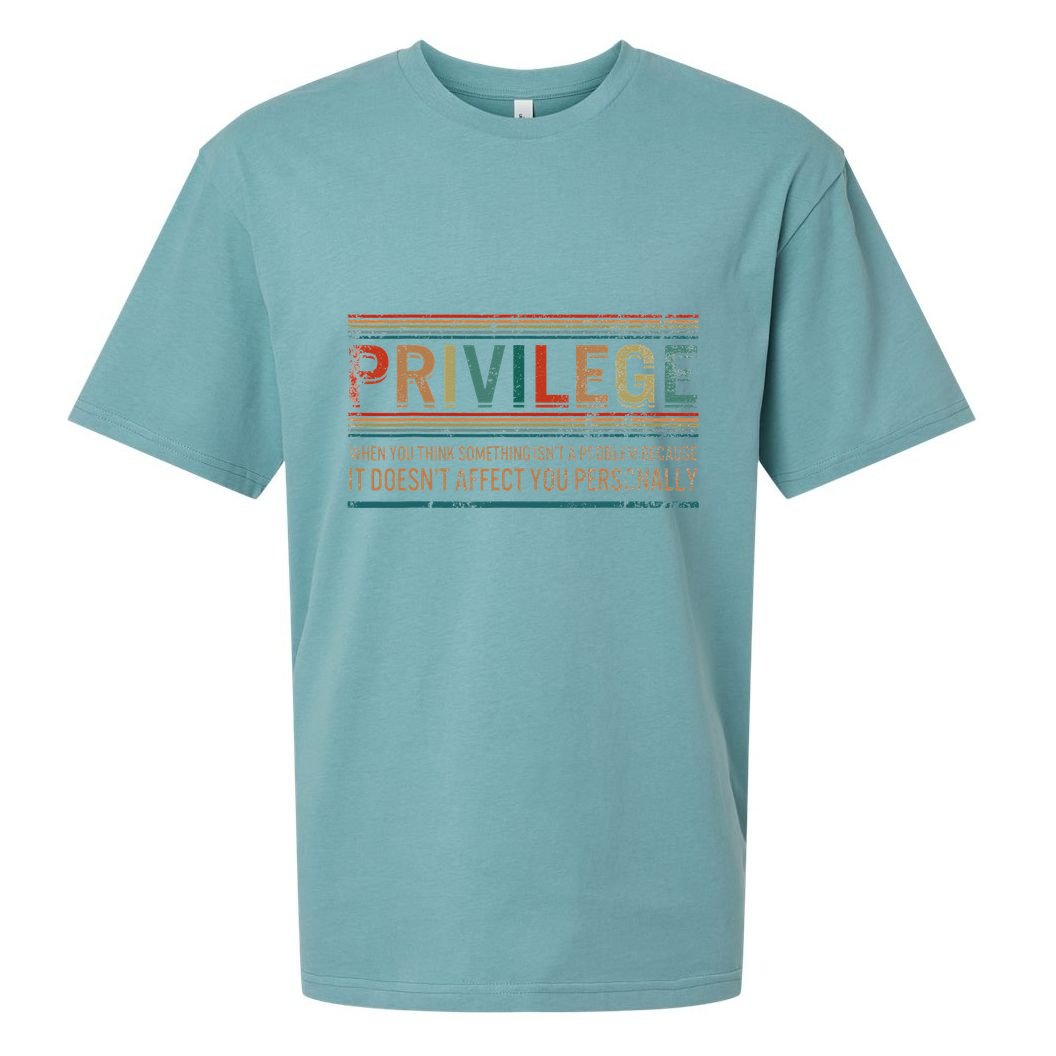 Privilege Definition Civil Rights Equality Racists Activist Sueded Cloud Jersey T-Shirt