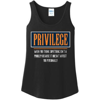 Privilege Definition Civil Rights Equality Racists Activist Ladies Essential Tank