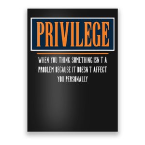 Privilege Definition Civil Rights Equality Racists Activist Poster