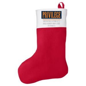 Privilege Definition Civil Rights Equality Racists Activist Felt Holiday Christmas Stocking