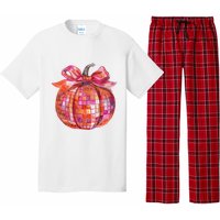 Pumpkin Disco Coquette Bow Fall Autumn Halloween Costume Pajama Set