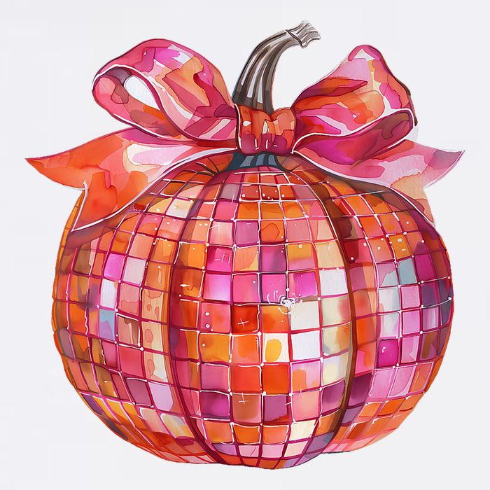 Pumpkin Disco Coquette Bow Fall Autumn Halloween Costume Pajama Set
